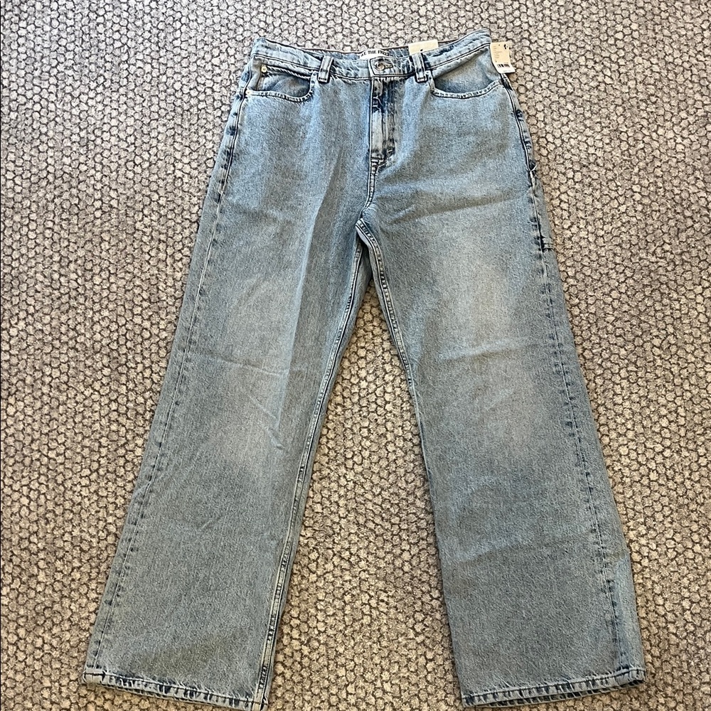 We the Free Womens Tinsley Baggy High Rise Straight Leg Jeans Size 28 NWT